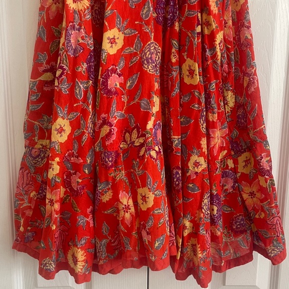 Free People Red Floral Dress - Picture 6 of 8